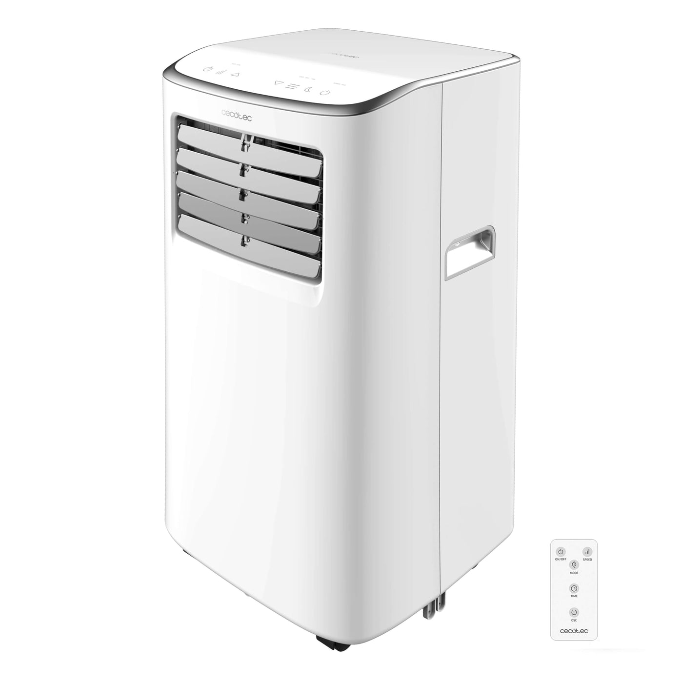 Cecotec Tragbare Klimaanlage mit Fernbedienung und WiFi Forceclima 7500 Soundless verbunden. 7000 BTU, Touch Control und LED -Bildschirm, Timer, Abdeckung von bis zu 20 m2