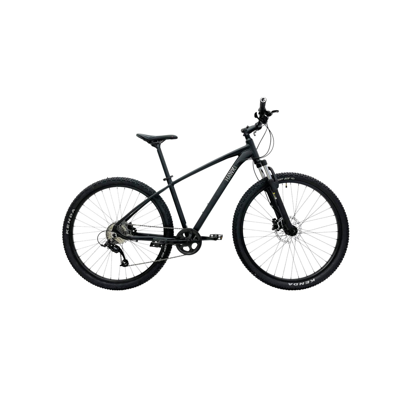 HAWK Trail One 29" Mountainbike XL Schwarz I Offroad Fahrrad mit Zoom Federgabel & Aluminiumrahmen I Mountainbike 29 Zoll, Microshift 9 Gang Schaltung