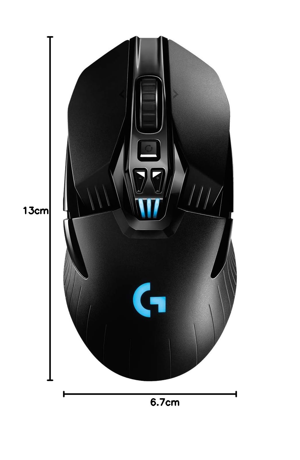 Logitech G903 LIGHTSPEED kabellose Gaming-Maus mit HERO 25K DPI Sensor, Wireless Verbindung, 140+ Stunden Akkulaufzeit, LIGHTSYNC RGB, POWERPLAY-kompatibel, PC/Mac - Schwarz