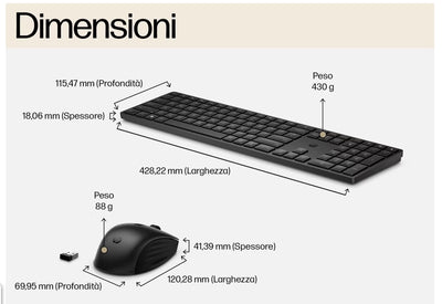 HP 655 - Tastatur-und-Maus-Set - kabellos