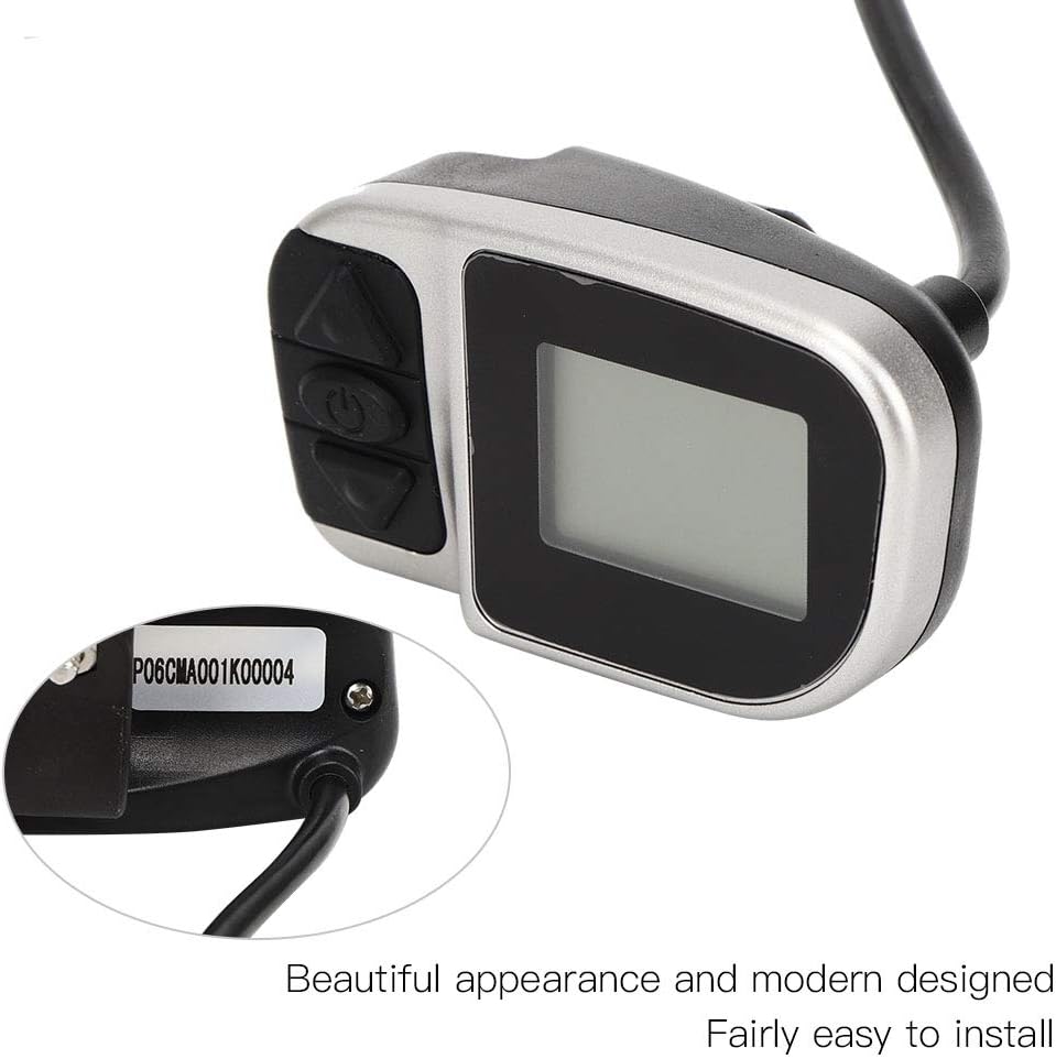 Qukaim MotorLCD Elektrozähler LCD Elektrozähler für TSDZ2 VLCD6 Motor, Mischmaterial, 6 Kerne, praktisches Display