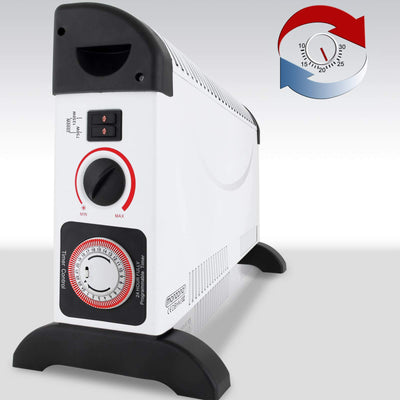 Monzana® Konvektor Elektroheizer 2000 W inkl. 24 Std. Timer 3 Heizstufen Thermostat Elektro Heizkörper Heizer elektrische Heizung Elektroheizung