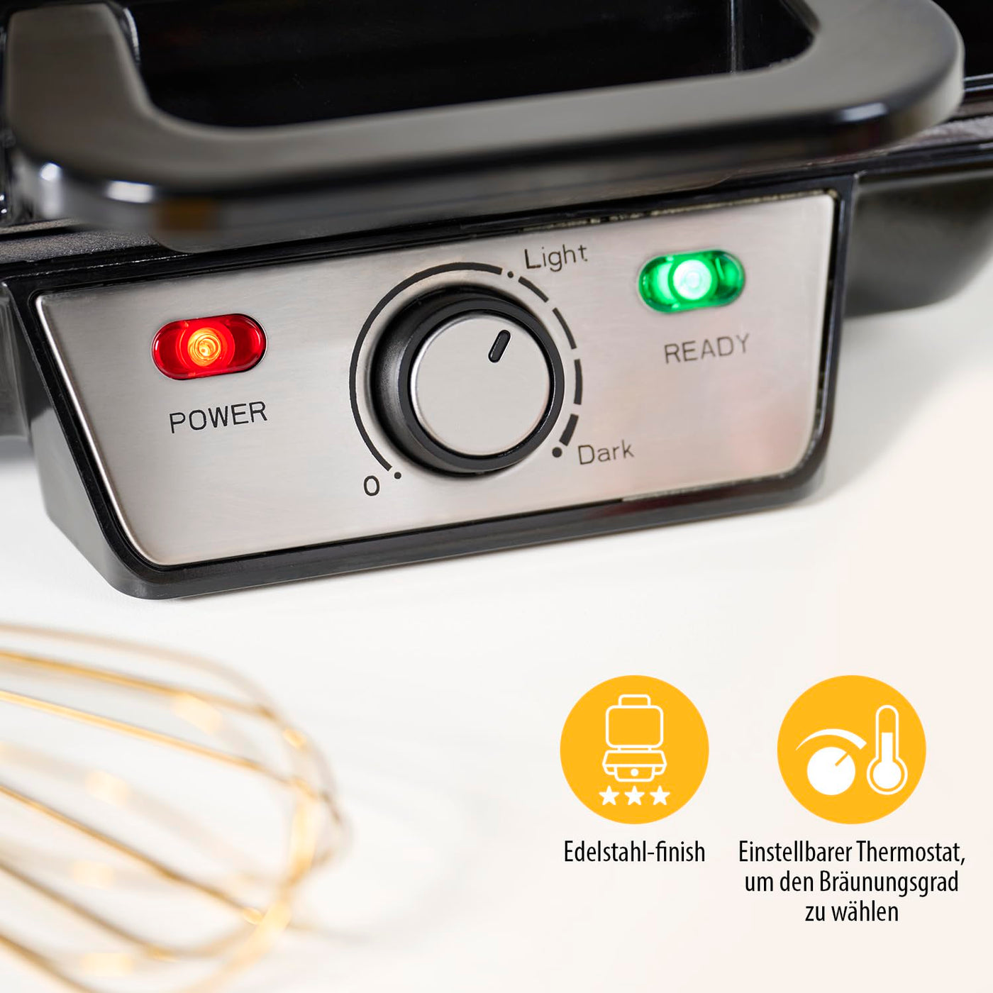 Tristar WF-2195 Waffeleisen – Zwei Waffeln gleichzeitig – Antihaftbeschichtung