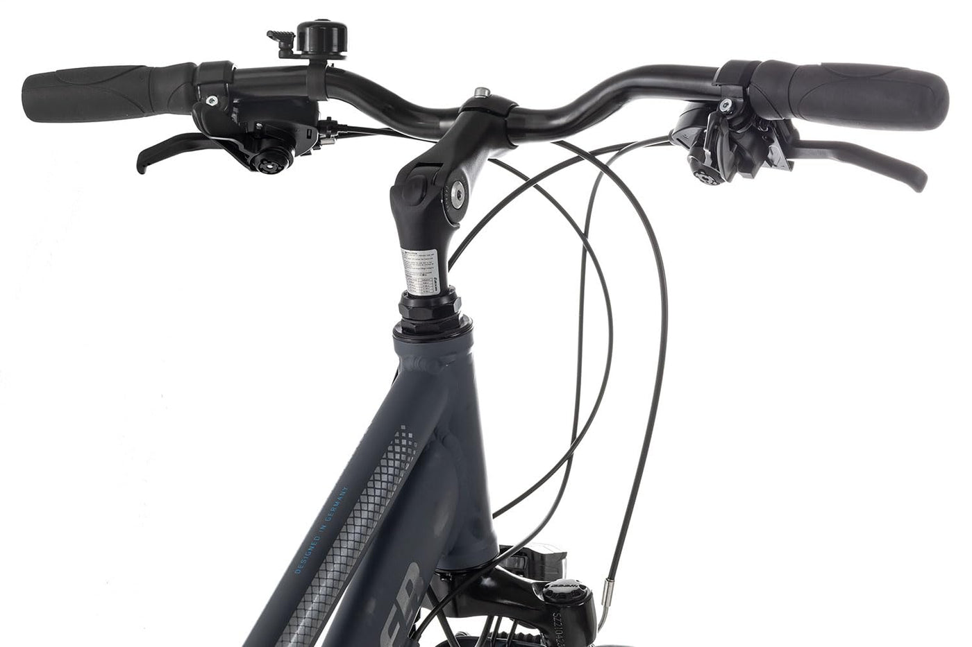Adler Verona Trapez Damenrad 28 Zoll 21 Gang Trekkingrad aus Aluminium, Farbe:Darkgrey matt/Grey Blue, Rahmengröße:55 cm, Laufradgröße:28 Zoll