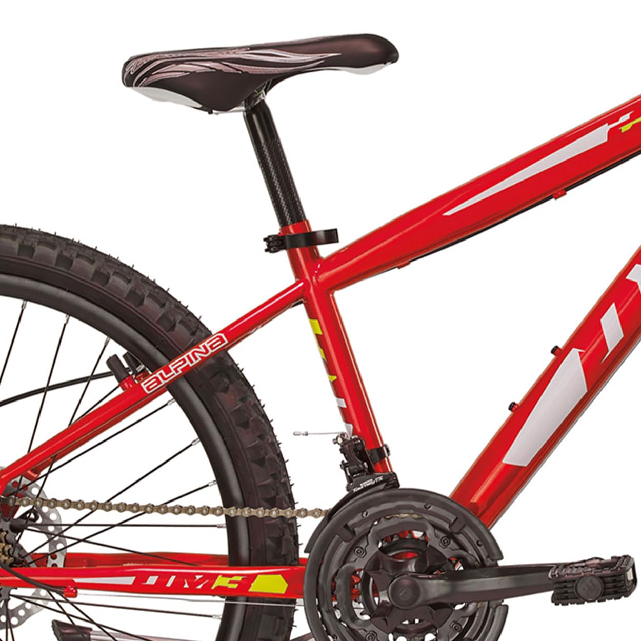 Alpina Bike Jungen Flip Mountainbike, Rot, 24