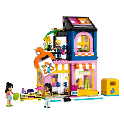LEGO Friends Vintage-Modegeschäft, Bausatz für Kinder mit Spielzeug-Laden, Figuren und Katze, Modell für Rollenspiele zur sozial-emotionale Entwicklung, Geschenk für 6-jährige Mädchen und Jungen 42614