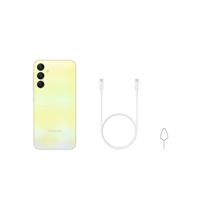 Samsung Galaxy A25 5G Smartphone, Simlockfrei ohne Vertrag, Android-Handy, 128 GB, Schnellladefunktion, 50-MP-Kamera, Yellow, 30 Monate Herstellergarantie [Exklusiv auf Amazon] [Deutsche Version]