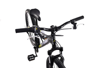 breluxx® 24 Zoll Mountainbike Capriolo Oxygen FS, 6 Gang - schwarz blau, inkl. Schutzbleche
