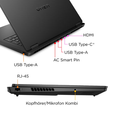 HP Omen Gaming Laptop | 17,3 Zoll FHD-Display - 144 Hz | AMD Ryzen 9 8945HS| 16 GB DDR5 RAM (2x8 GB) | 1TB SSD | NVIDIA GeForce RTX 4060 (8GB) | QWERTZ | Windows 11 Home | Shadow Black