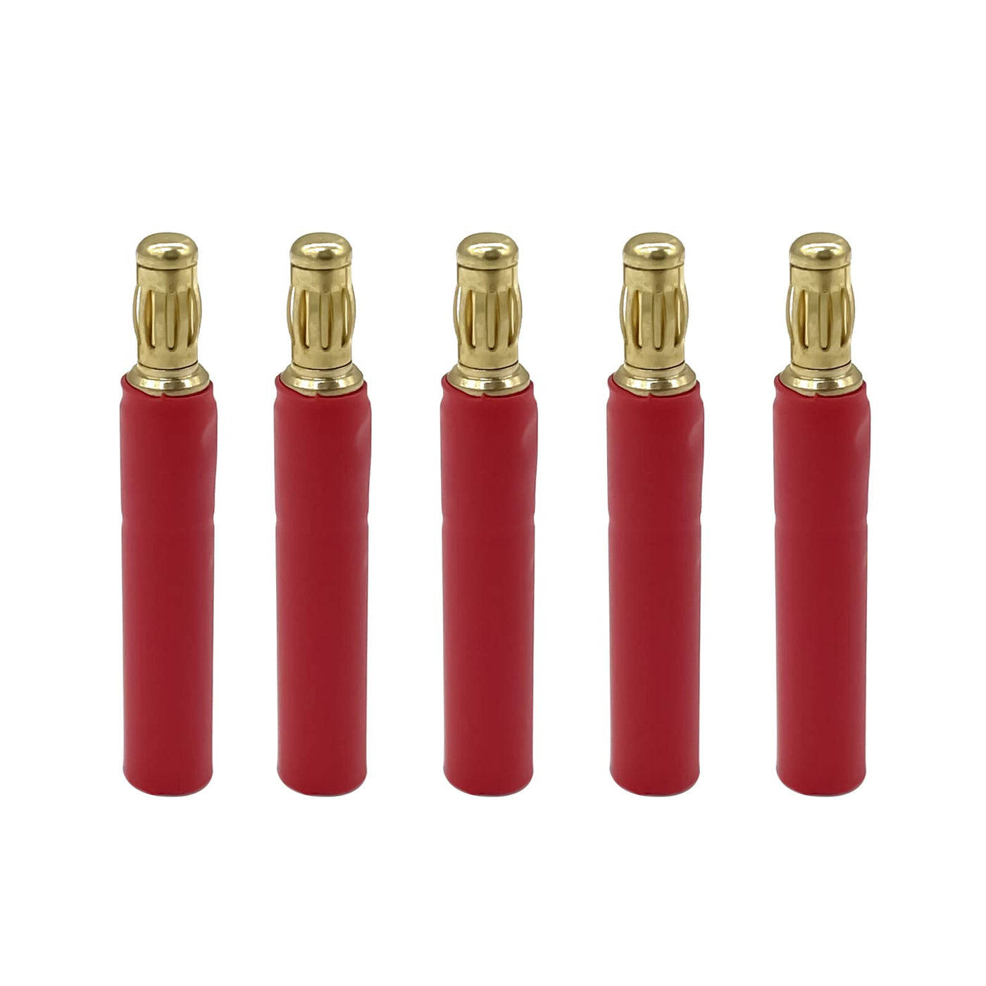 5 Paar 3,5 mm Rundstecker auf 4 mm Rundsteckverbinder, Bananen-Goldstecker, kein Draht, Adapter für RC Auto, Boot, FPV ESC Motor