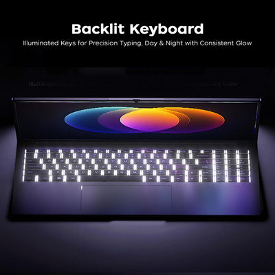 Tivique Gaming Laptop,Ryzen 7 7735HS,Bis zu 4,8 GHz,16GB Ram DDR5 4800MHz 512GB SSD,16 Zoll FHD Display Laptop,Gaming Notebook mit beleuchteter Tastatur,WiFi-6,Metal Housing