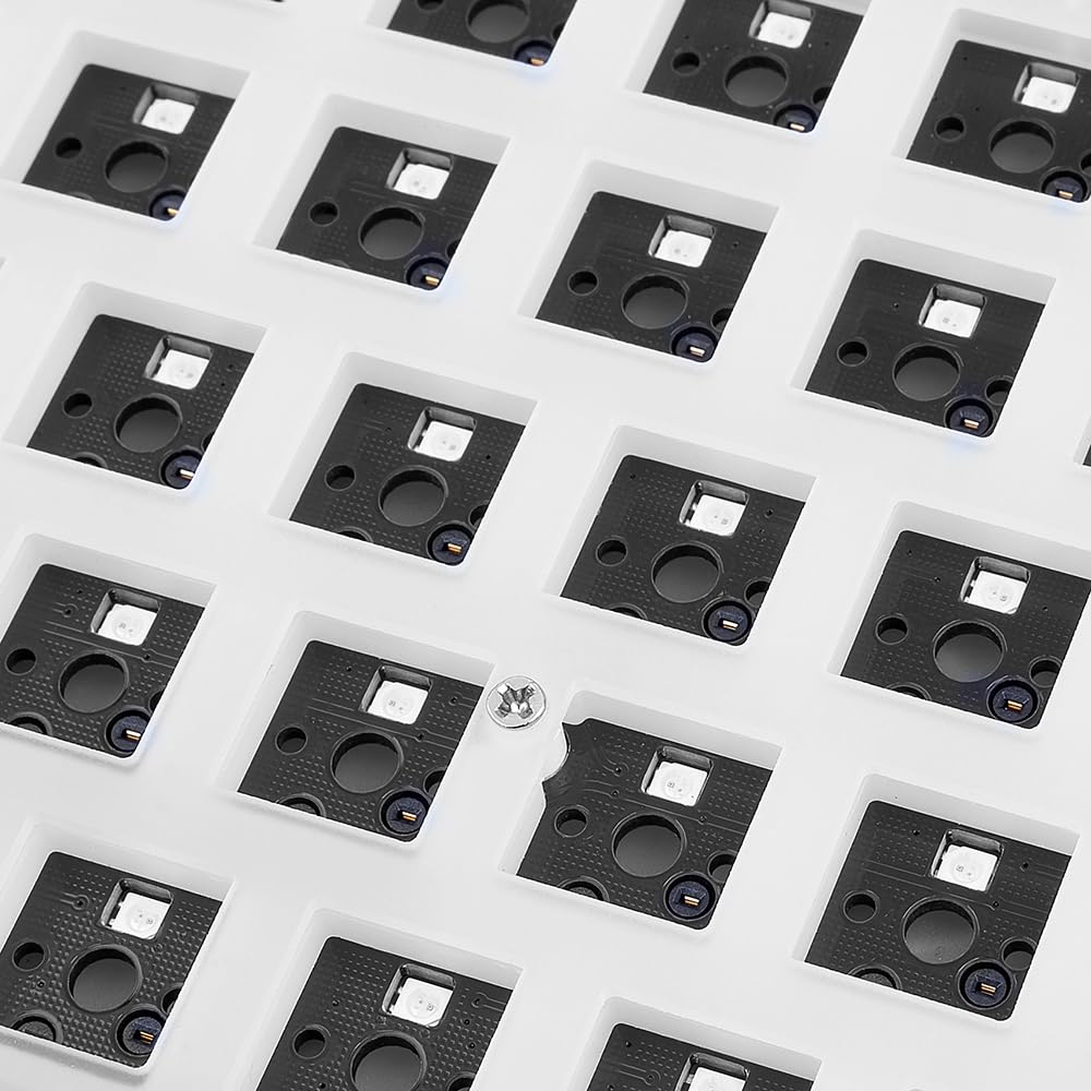 Sharkoon Skiller SGK50 S3 Weiß, RGB Gaming Keyboard, Gateron Red, 75% Layout