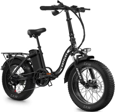 KETELES Klapprad E-Bike Elektrofahrrad 20 Zoll, 48V 35Ah Lithiumbatterie, Faltbares City E-Bike mit 4" Fettreifen, Hydraulische Bremse, für Erwachsene, Herren Damen. (KF9 35A)