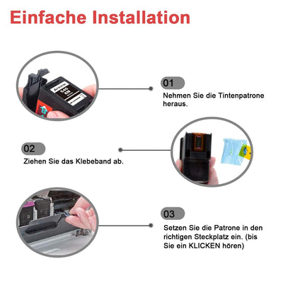 ANKINK Kompatibel Tintenpatrone Druckerpatronen als Ersatz für PG 545XL CL 546XL für Canon Patrone 545 546 XL für MG2450 MG2550 MG2950 MG2550s TR4550 TR4551 TR4650 TS3350 TS3450 Schwarz Farbe 2 Pack
