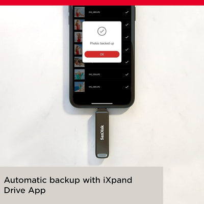 SanDisk iXpand Luxe Flash-Laufwerk 2-in-1 iPhone Speicher 256 GB (iPad kompatibel, automatisches Backup, USB-C und Lightning Anschluss, Passwortschutz, iXpand App)