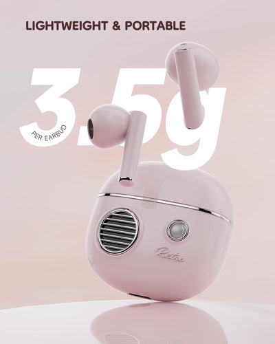 KOOGMOON Bluetooth 5.3 Kopfhörer: In Ear Kopfhörer Kabellos - 3D Stereo HiFi Wireless Earbud - Bluetooth Ohrhörer mit Anrufgeräuschunterdrückung - Schnurlose Kopfhörer Sport USB-C Schnellladung Rosa