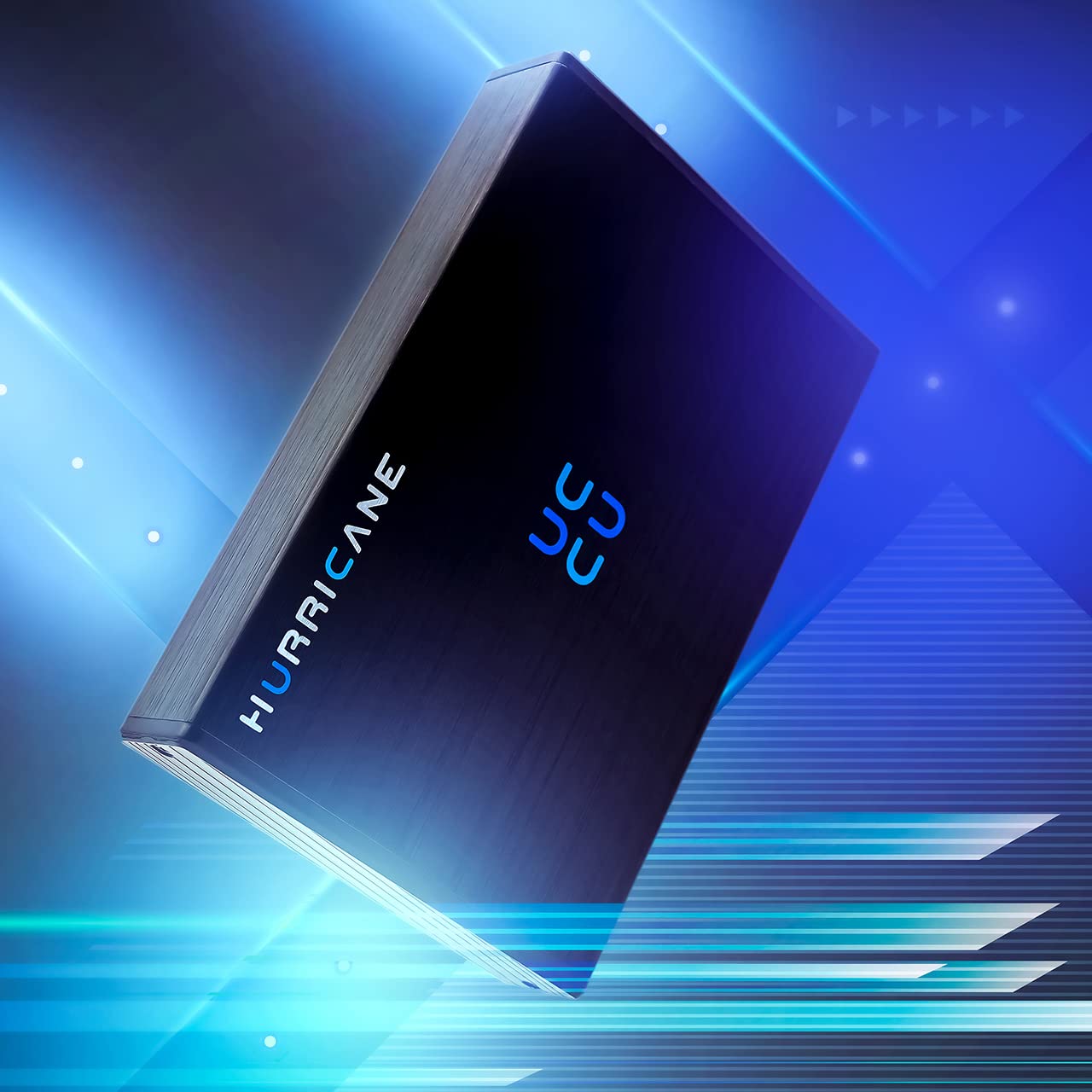 HURRICANE GD35612 Externe Festplatte 2TB 3,5" USB 3.0 Aluminium HDD mit Netzteil für PC, TV, Ps4, Ps5, Xbox Laptop kompatibel mit Windows mac Linux