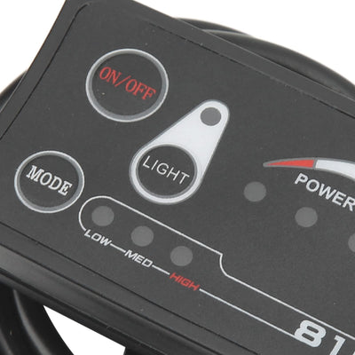 Elektrofahrrad-Controller-Kit, 36V 250W 350W Elektrofahrrad-Brushless-Motor-Controller mit 810LED-Panel Elektrische Fahrräder