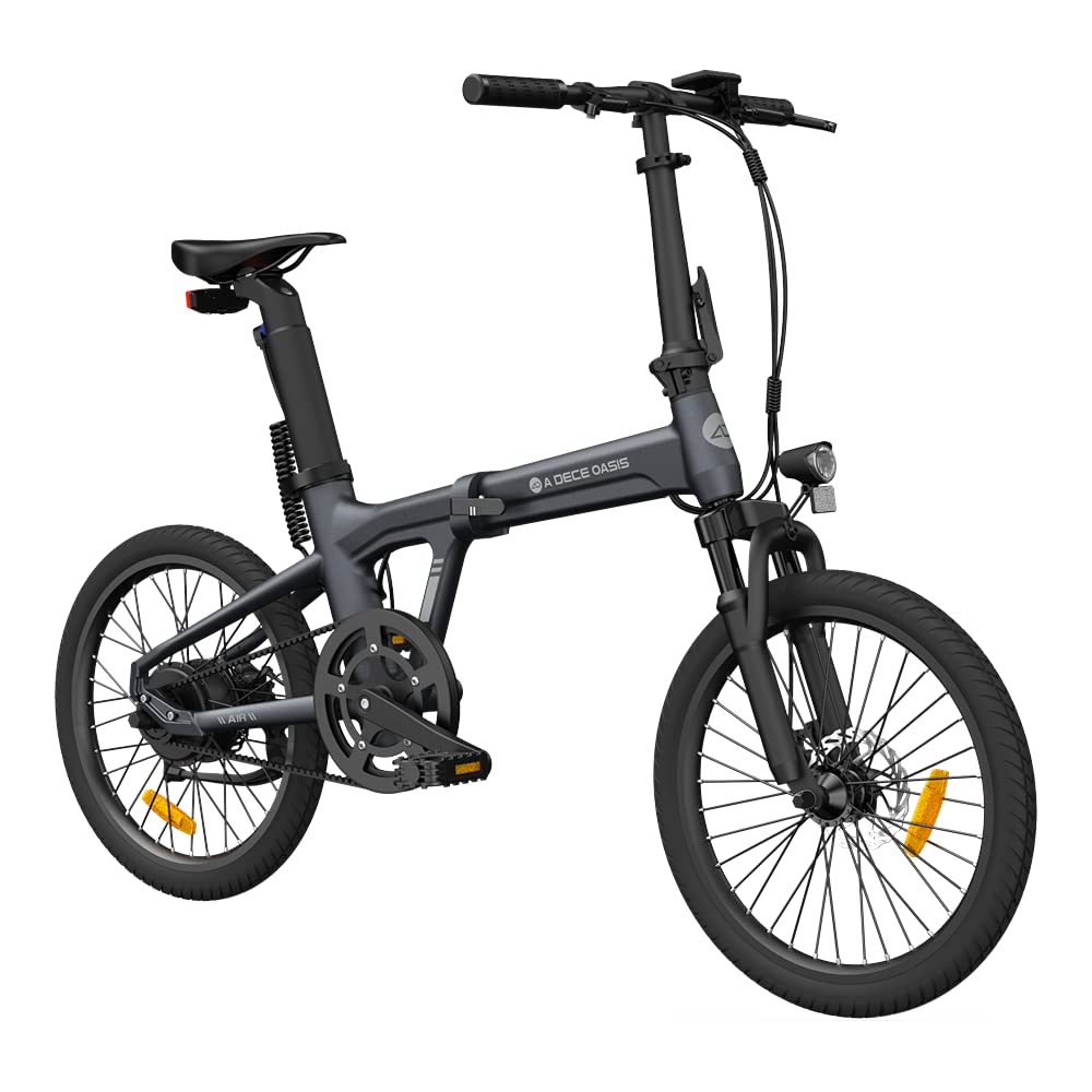 A Dece Oasis ADO Air20S e-Bike Elektrofahrrad, ebike Damen/ebike Herren,Bike,klapprad,E-Faltrad Riemenantrieb,17,5 kg, ADO Smart APP,2,4" LCD,20zoll