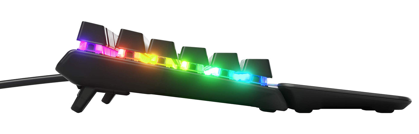 SteelSeries Apex 7 TKL - Mechanische Gaming-Tastatur – Kompakt (TKL) – OLED Smart Display – Rot Schalter – Deutsches (QWERTZ) Layout - Kompakt (TKL)