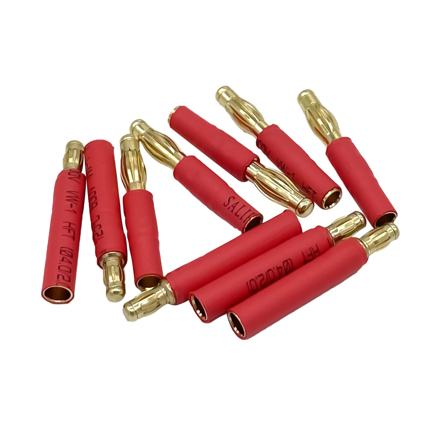 5 Paar 3,5 mm Rundstecker auf 4 mm Rundsteckverbinder, Bananen-Goldstecker, kein Draht, Adapter für RC Auto, Boot, FPV ESC Motor