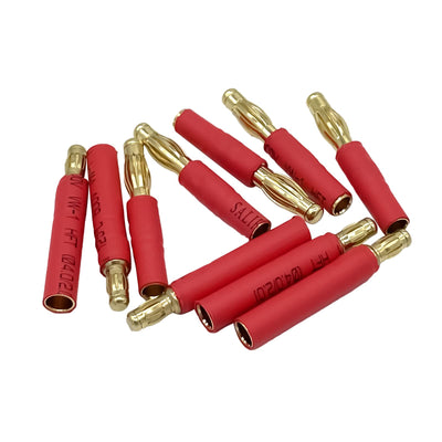 5 Paar 3,5 mm Rundstecker auf 4 mm Rundsteckverbinder, Bananen-Goldstecker, kein Draht, Adapter für RC Auto, Boot, FPV ESC Motor
