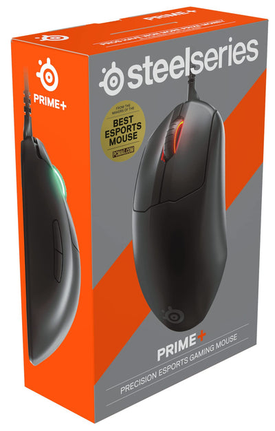 SteelSeries Prime+ - Esports Leistung Gaming-Maus - TrueMove Pro+ Optical Sensor mit 18.000 CPI - Magnetisch-optische Schalter