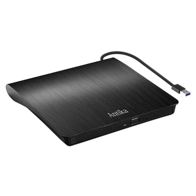 Antika Externes DVD Laufwerk CD DVD Brenner Player USB 3.0 Writer DVD/CD +/-RW CD Laufwerk für Laptop Desktop mit Mac/OS//Linux/Win11/Win10/Win8/XP