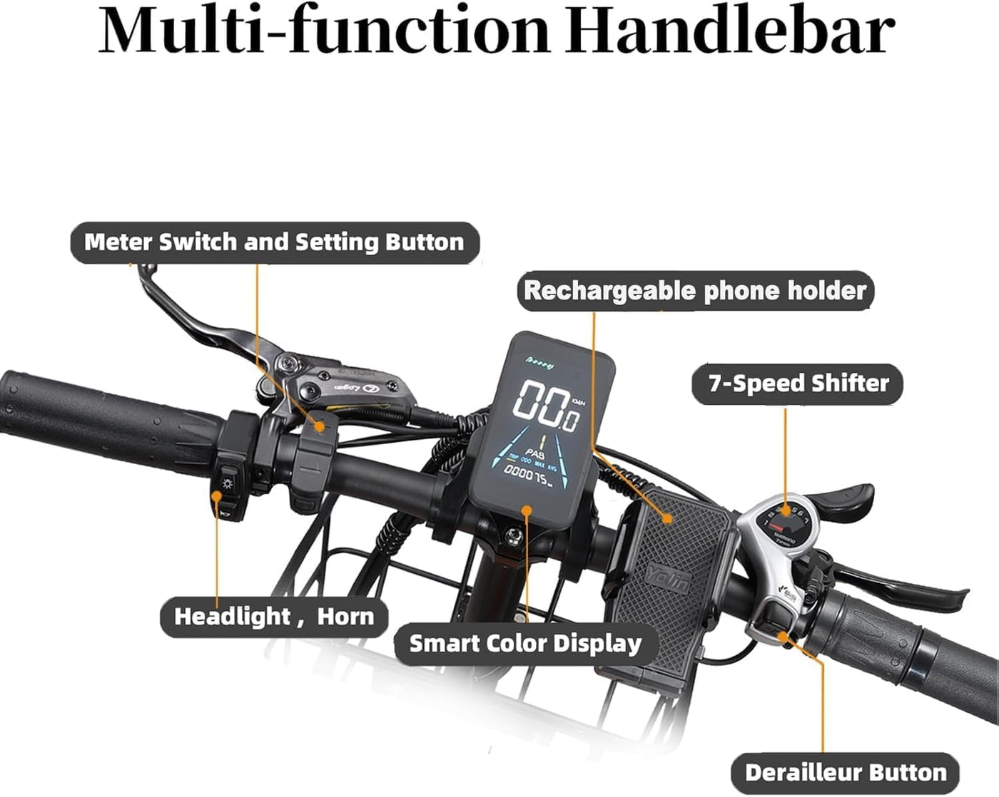 KETELES Klapprad E-Bike Elektrofahrrad 20 Zoll, 48V 35Ah Lithiumbatterie, Faltbares City E-Bike mit 4" Fettreifen, Hydraulische Bremse, für Erwachsene, Herren Damen. (KF9 35A)