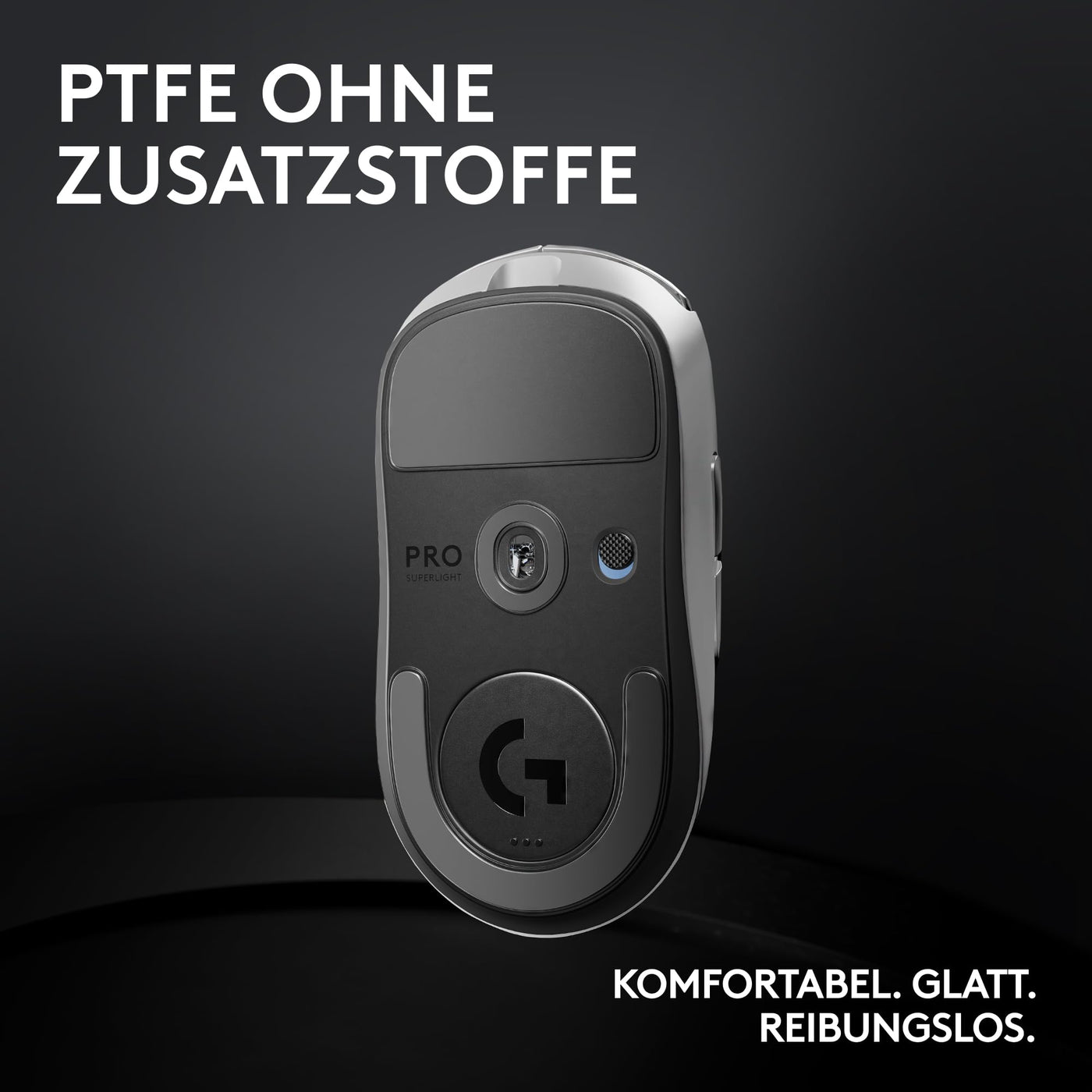 Logitech G PRO X SUPERLIGHT 2 LIGHTSPEED Kabellose Gaming-Maus, Lightweight, 60g, 8K-Abrufrate, LIGHTFORCE Hybrid-Schalter, HERO 2 Sensor, 44K DPI, 5 programmierbare Tasten, USB-C, PC/Mac - Weiß