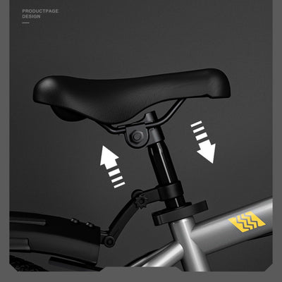 Mountainbike 24 Zoll 7 Gang Doppelscheibenbremse Carbonstahlrahmen Geeignet für Jungen und Mädchen Mit Einer Körpergröße Von 130 bis 175 cm A,22 inches