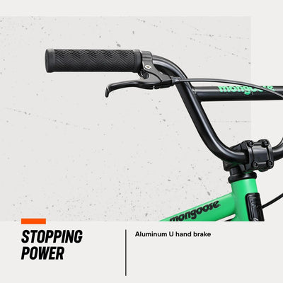 Mongoose Legion Freestyle Kids BMX Bike, Grün, 16-Inch Wheels