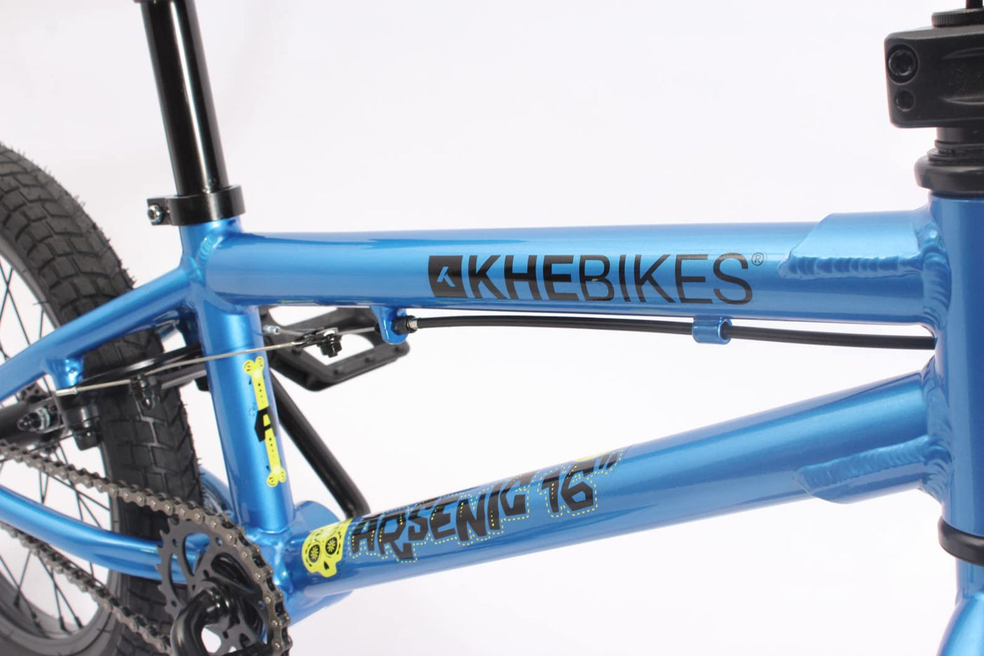 KHEbikes BMX Fahrrad Arsenic LL Aluminium, blau, 16 Zoll, für Kinder, superleichtes Gewicht - nur 8,0kg!