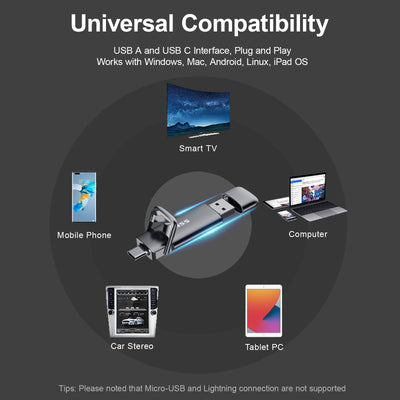 SSK USB C Externe SSD 2TB, mit bis zu 550 MB/s Extreme Schneller USB Solid State Drive, Dual-USB Typ C + USB A USB3.2 Gen2 Datenspeicher für Android-Telefon, Laptop, Tablet, Mac