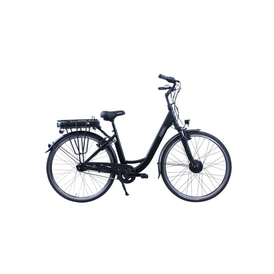HAWK eCity Wave Black E-Bike Herren & Damen 250W I Stadtrad mit leichtem Aluminiumrahmen I E Bike Herren 28 Zoll mit 7-Fach Nabenschaltung