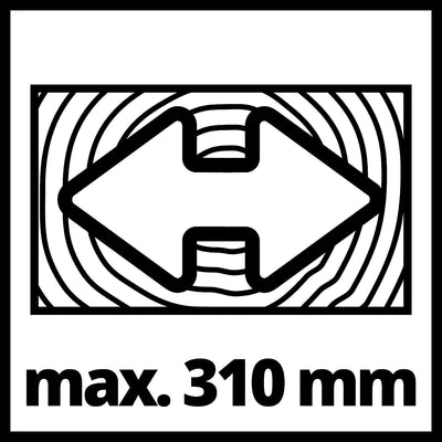 Einhell Zug-Kapp-Gehrungssäge TC-SM 2131/2 Dual (1800 W, max. 62 mm x 310 mm Schnitttiefe/-breite, Ø 210 mm Sägeblatt, beidseitig neigbarer Sägekopf, Zugfunktion, Laser)