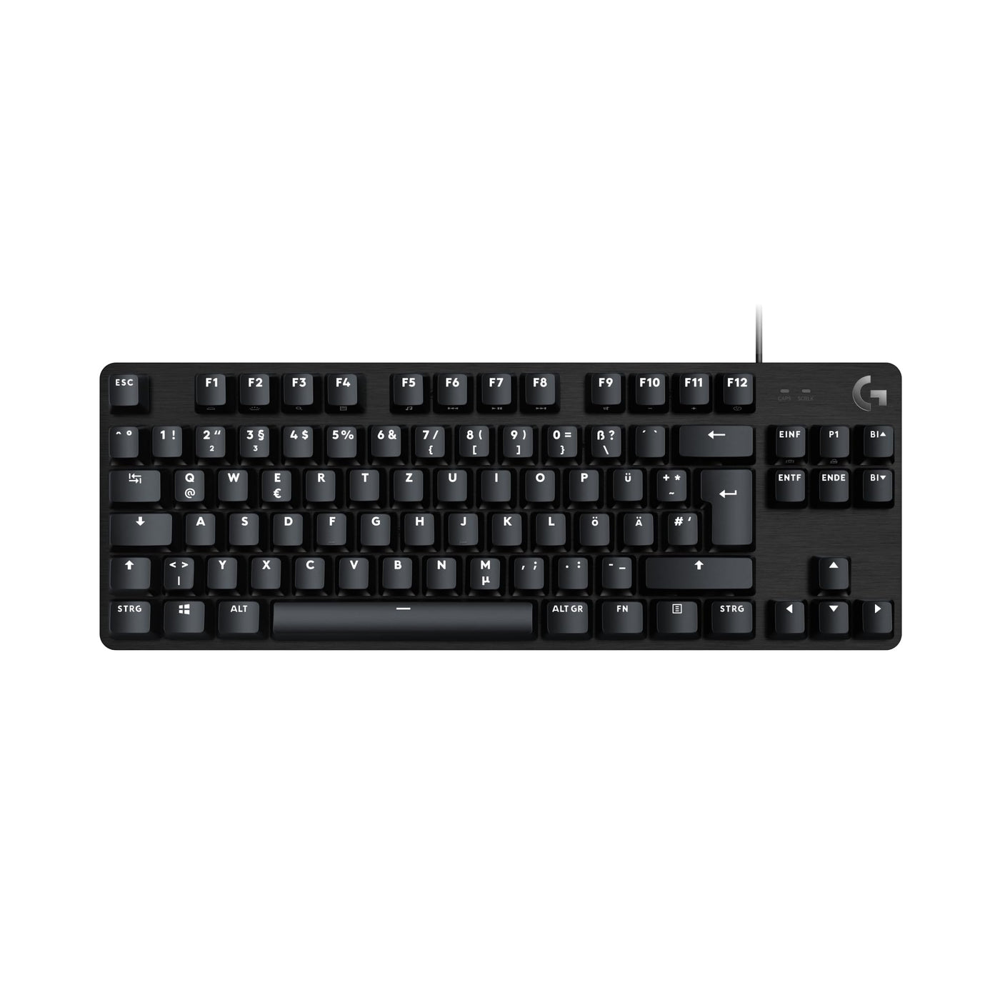 Logitech G413 TKL SE Mechanische Gaming-Tastatur - Mit Hintergrundbeleuchtung und taktilen mechanischen Schaltern, Anti-Ghosting, Kompatibel mit Windows, macOS, Deutsches QWERTZ-Layout - Schwarz