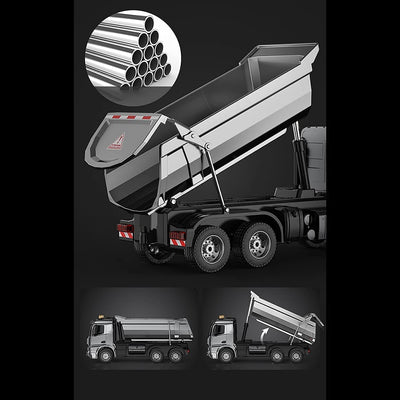 s-idee® E590-003 Mercedes Arocs Rc Dump Truck Metall Kipper 1:20 LKW 10 Kanal Kipplader Double E CADA E-590