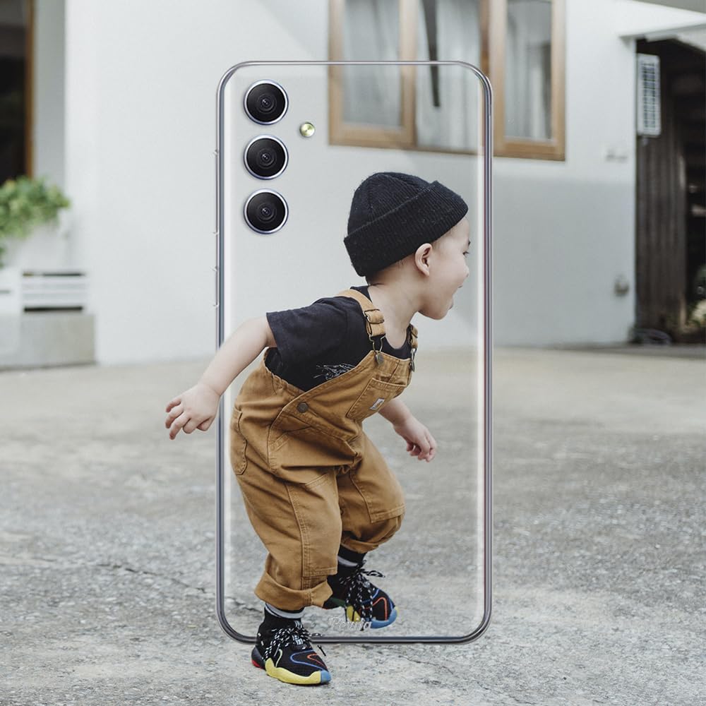 Samsung Galaxy A35 5G Hülle personalisiert mit foto. Handyhülle aus Silikon selbst gestalten Samsung Galaxy A35 5G. Geschenke personalisiert für frauen, mann, kinder,valentinstag, weihnachten