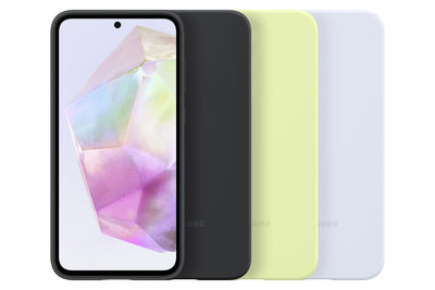 Samsung Silicone Smartphone Case EF-PA356 für das Galaxy A35 5G, Handyhülle, Silikon, Schlankes Design, Black