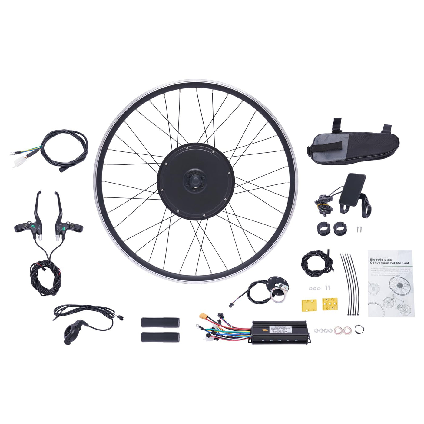 48V 1000W E-Bike Umbausatz Kit 28"/29"/700C Vorderrad Elektrisches Fahrrad-Umrüstsatz mit Display und PAS