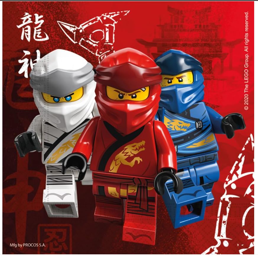 20 Lego Ninjago Servietten 33cm