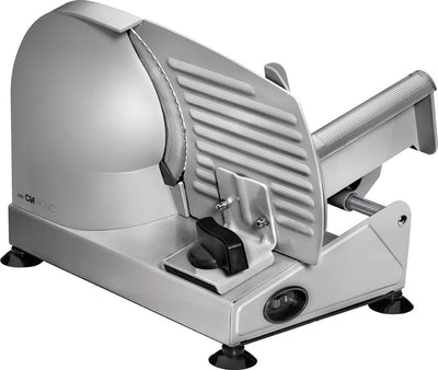 Clatronic® Allesschneider mit Ø 190 mm Edelstahlmesser | elektrische Brotschneidemaschine mit stufenlos einstellbarer Schnittstärke (0–15 mm) | Schneidemaschine mit Metallgehäuse | 150W | MA 3585