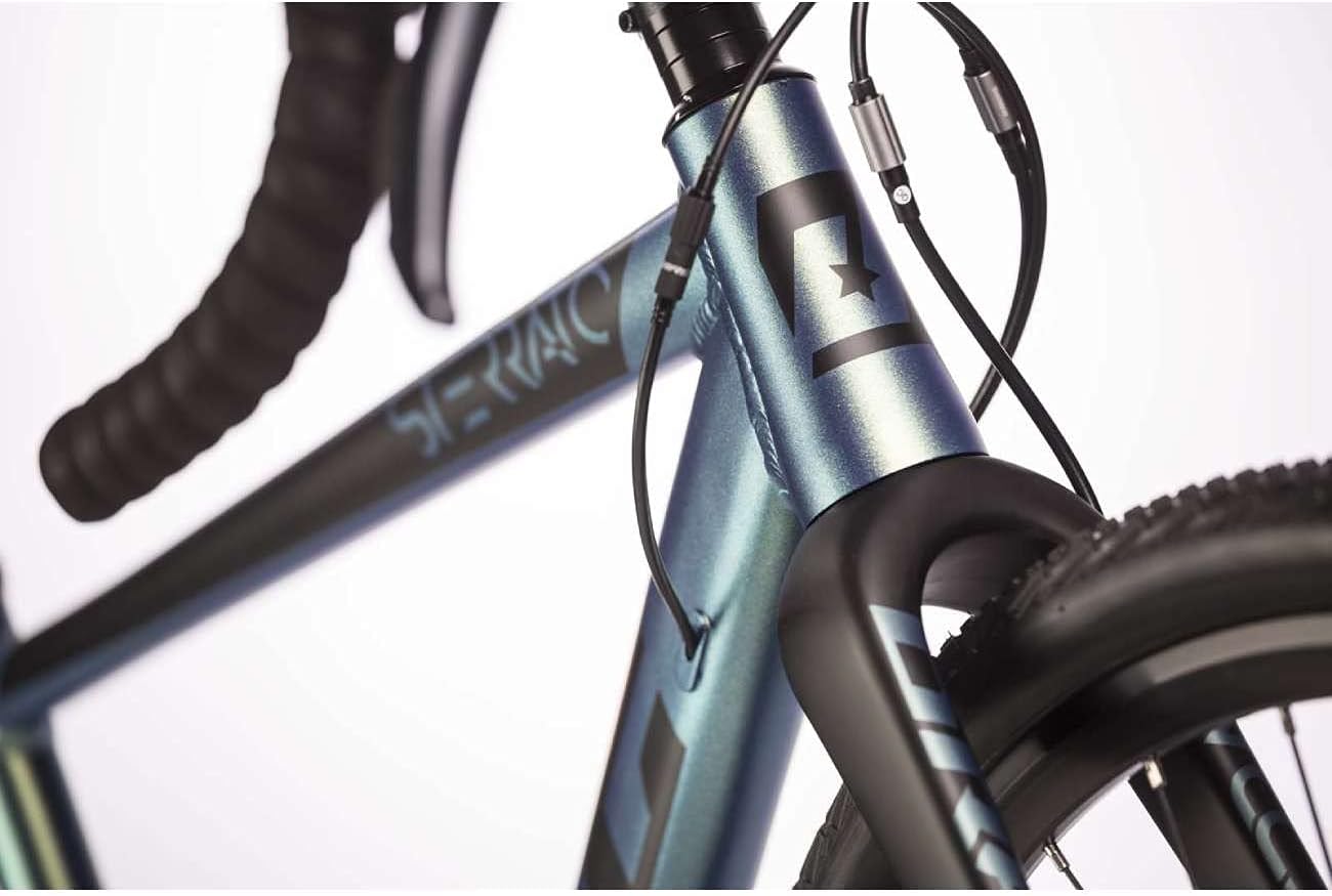 Airtracks 28 Zoll Herren Gravel Bike STERRATO 5.0 Fahrrad mit 2 x 9 Gang Shimano SORA RD-R3000-18 Gang- UD Carbon Gabel - UD Carbon Gabel - 55cm (Körpergröße 175-188cm)