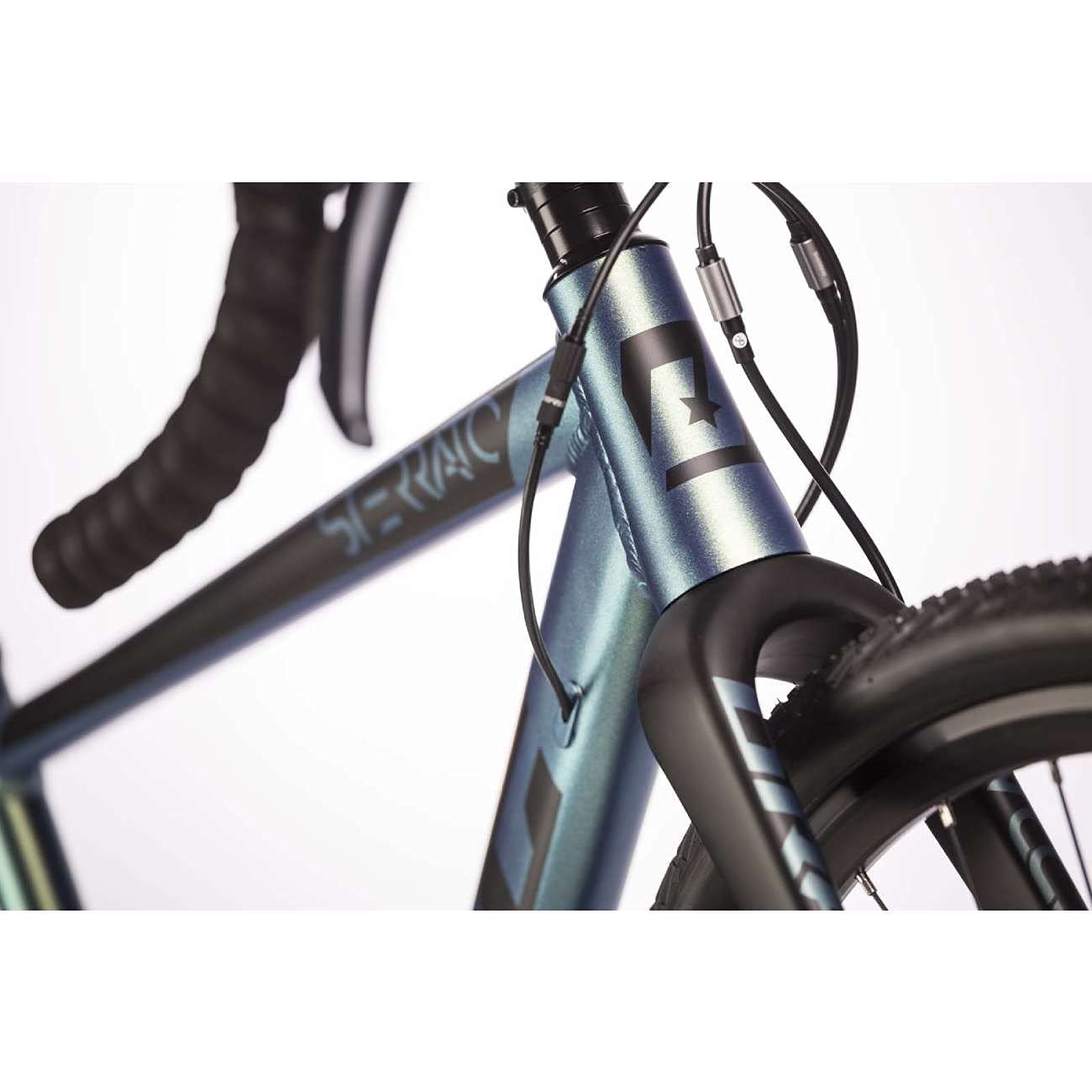 Airtracks 28 Zoll Herren Gravel Bike STERRATO 5.0 Fahrrad mit 2 x 9 Gang Shimano SORA RD-R3000-18 Gang- UD Carbon Gabel - UD Carbon Gabel - 55cm (Körpergröße 175-188cm)