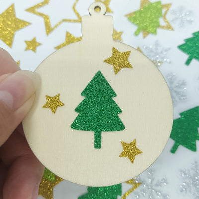 280+ Weihnachtssticker, Glitzer Weihnachtsaufkleber, Tannenbaum Sterne Schneeflocken Sticker, Selbstklebend Weihnachtsdeko für Karten, Geschenke, Adventskalender, Weihnachten Basteln （10 Bogen）
