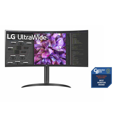 LG Electronics 34WQ75X-B.AEU IPS 21:9 UltraWide Monitor 34" (86,72 cm), TFT-LCD Aktiv Matrix mit White LED Backlight, Anti-Glare, Schwarz