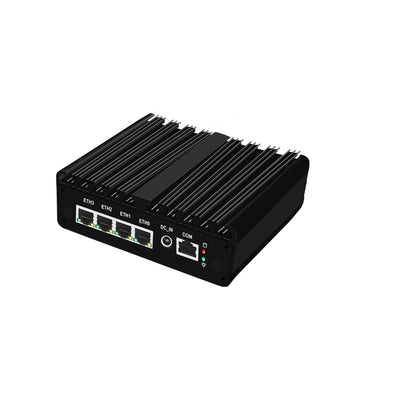 PcZinophyte Micro Firewall Appliance, N100 Firewall Router PC Upgraded Version Lüfterloser Mini PC 4X i226-V 2.5G Solid Computer Proxmox ESXi OPNsense