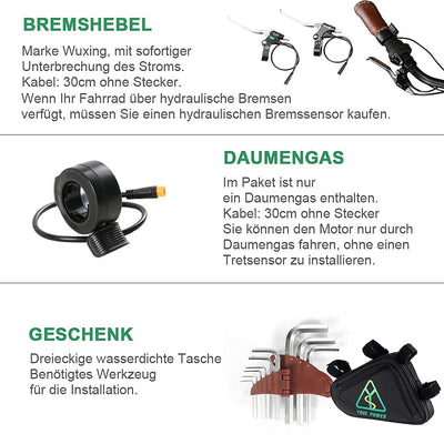 SHIMOST 28 Zoll 700C E-Bike Umbausatz Conversion Kit 36V350W Heckmotor mit 36V13Ah Li-ion Batterie für Hinterrad 6-9 Gang Schraubkranz, Integrierte Controller, LCD Anzeige, PAS Sensor