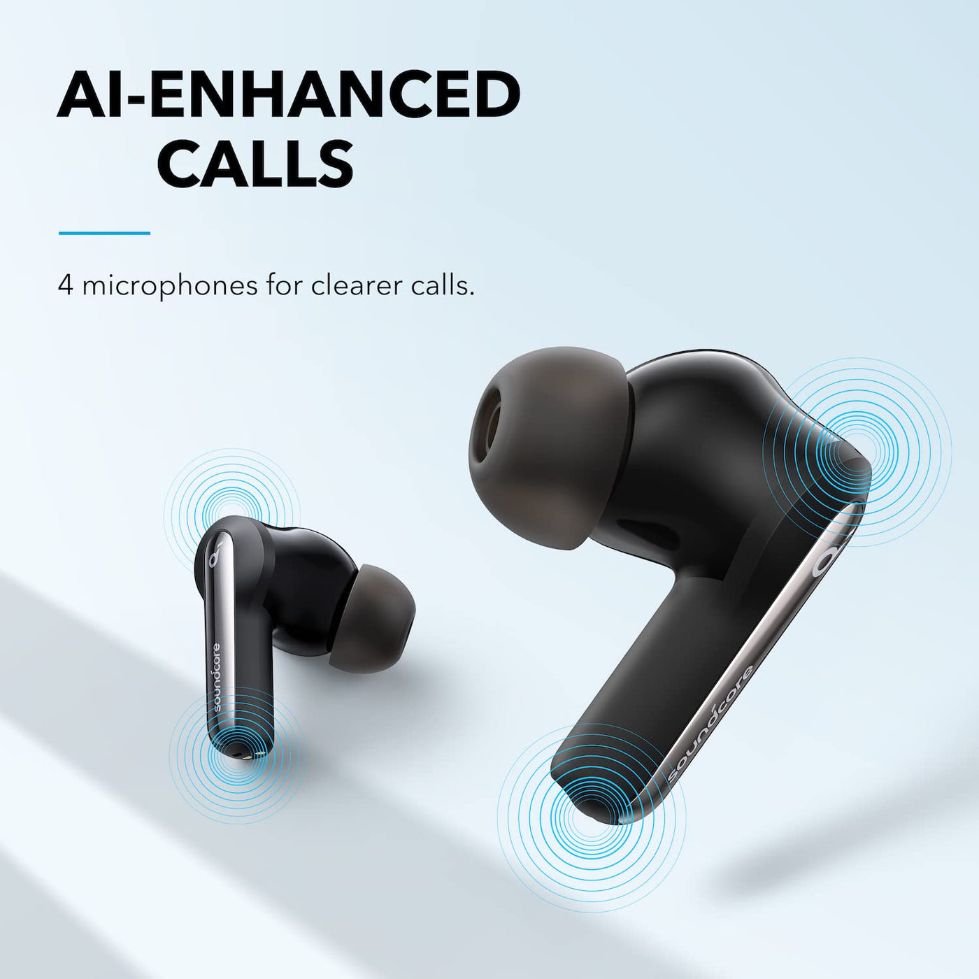 soundcore by Anker P3i Bluetooth Kopfhörer, In Ear Kopfhörer kabellos, Hybride Aktive Geräuschunterdrückung, 4 Mikrofone, 10mm Audiotreiber, Individueller EQ in App, 40H Akku, Bluetooth 5.2(Schwarz)